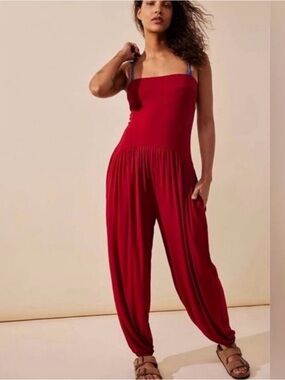 Free People Mora Drop Waist Jumpsuit